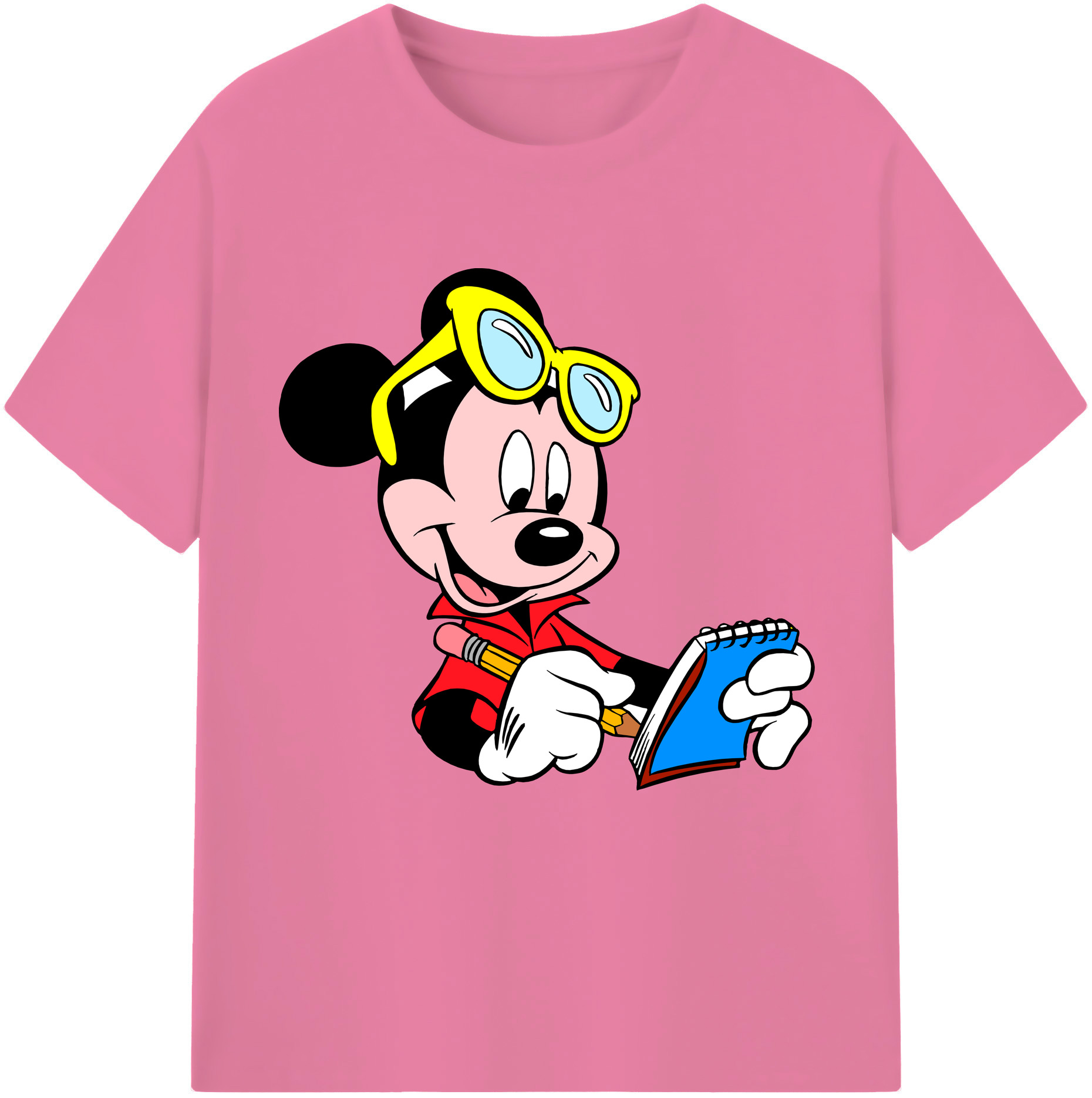 （画像用） ミッキーマウス Mickey Mouse 綿100％半袖Tシャツ（フロントプリント）